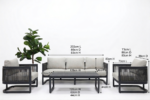 Yarrawonga Outdoor Lounge Sofa Set - Image 5