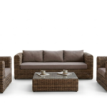Urban-Style Rattan Sofa Set