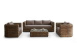 Urban-Style Rattan Sofa Set