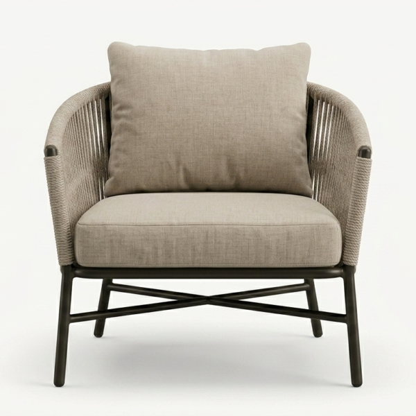 Verdant Haven Rope Dining Chair
