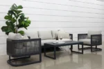 Yarrawonga Outdoor Lounge Sofa Set - Image 3