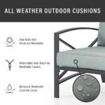 Kaplan 4pc Outdoor Metal Sofa Set - Image 5